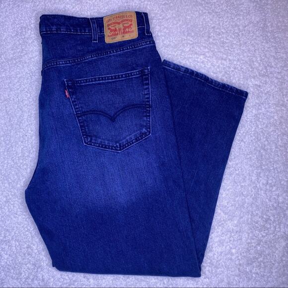 Levi’s 550 Relaxed Fit Dark Blue Denim Jean 44.30 - Picture 1 of 9
